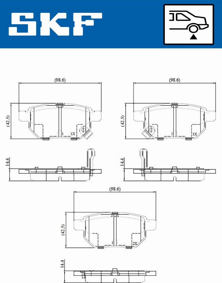 SKF VKBP 90282 A - Bremžu uzliku kompl., Disku bremzes ps1.lv