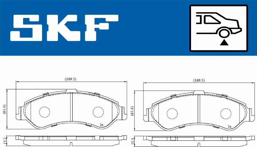 SKF VKBP 90221 - Bremžu uzliku kompl., Disku bremzes ps1.lv