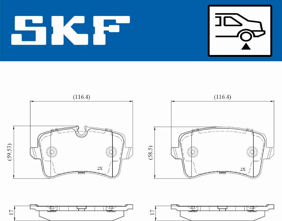 SKF VKBP 90792 E - Bremžu uzliku kompl., Disku bremzes ps1.lv