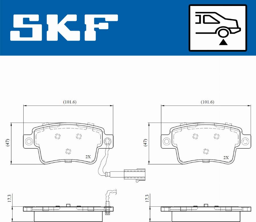 SKF VKBP 90787 E - Bremžu uzliku kompl., Disku bremzes ps1.lv