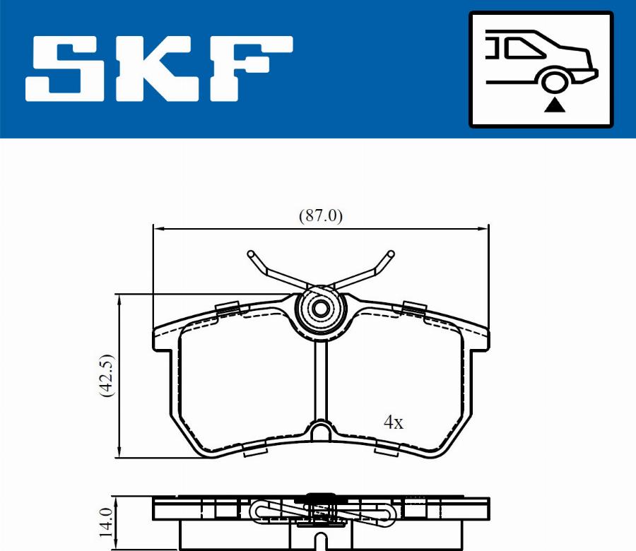 SKF VKBP 90730 - Bremžu uzliku kompl., Disku bremzes ps1.lv