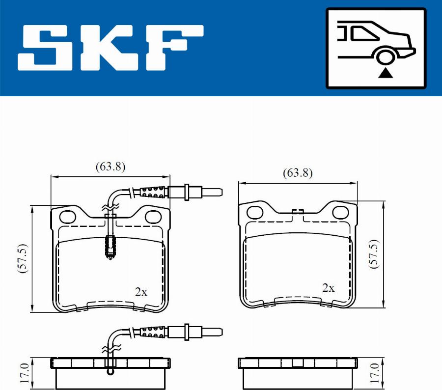 SKF VKBP 91059 E - Bremžu uzliku kompl., Disku bremzes ps1.lv