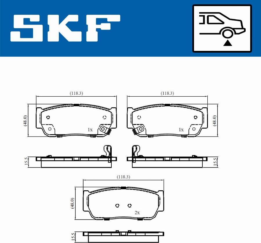 SKF VKBP 91082 A - Bremžu uzliku kompl., Disku bremzes ps1.lv