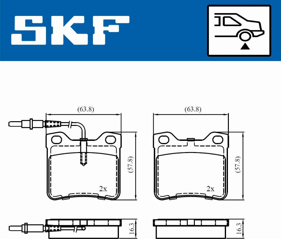 SKF VKBP 91032 E - Bremžu uzliku kompl., Disku bremzes ps1.lv