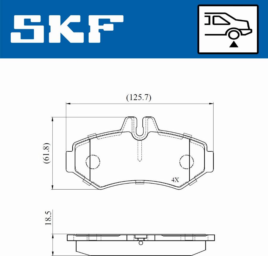 SKF VKBP 91027 - Bremžu uzliku kompl., Disku bremzes ps1.lv