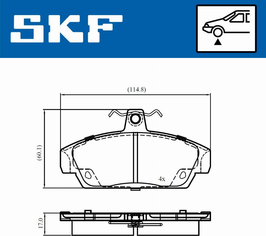 SKF VKBP 80997 - Bremžu uzliku kompl., Disku bremzes ps1.lv