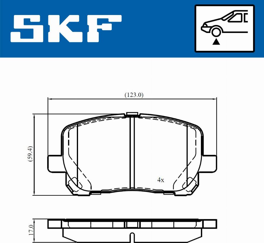 SKF VKBP 80943 - Bremžu uzliku kompl., Disku bremzes ps1.lv