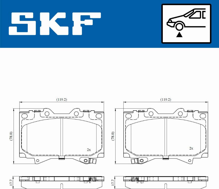 SKF VKBP 80904 A - Bremžu uzliku kompl., Disku bremzes ps1.lv