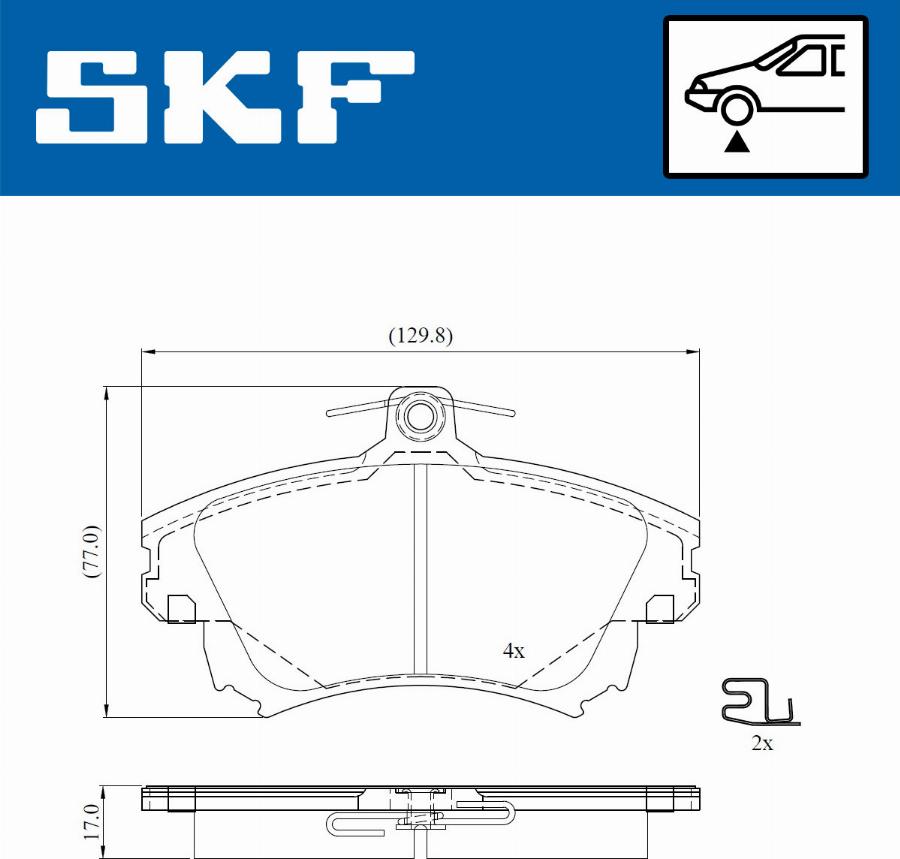 SKF VKBP 80900 A - Bremžu uzliku kompl., Disku bremzes ps1.lv