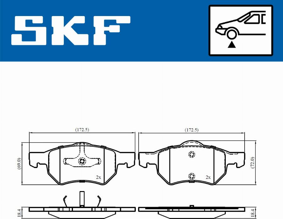 SKF VKBP 80915 - Bremžu uzliku kompl., Disku bremzes ps1.lv