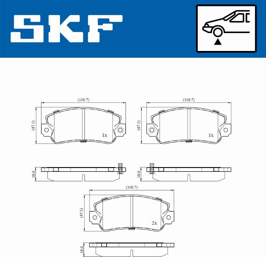 SKF VKBP 80910 A - Bremžu uzliku kompl., Disku bremzes ps1.lv