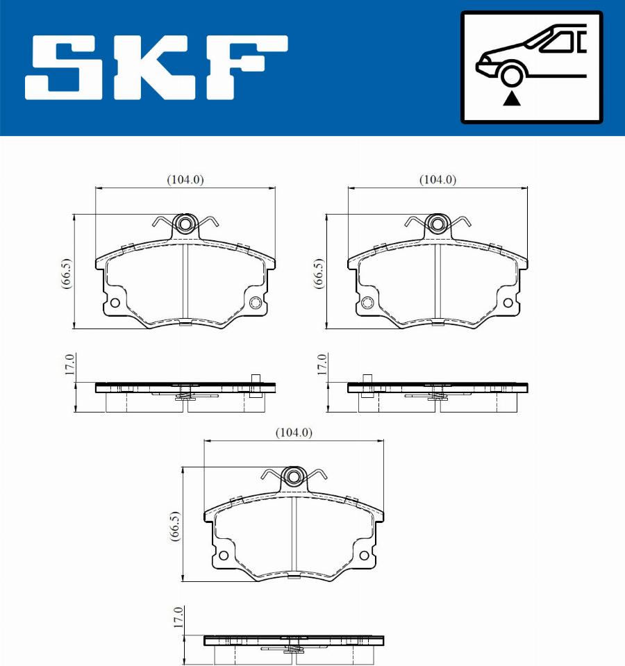 SKF VKBP 80913 A - Bremžu uzliku kompl., Disku bremzes ps1.lv