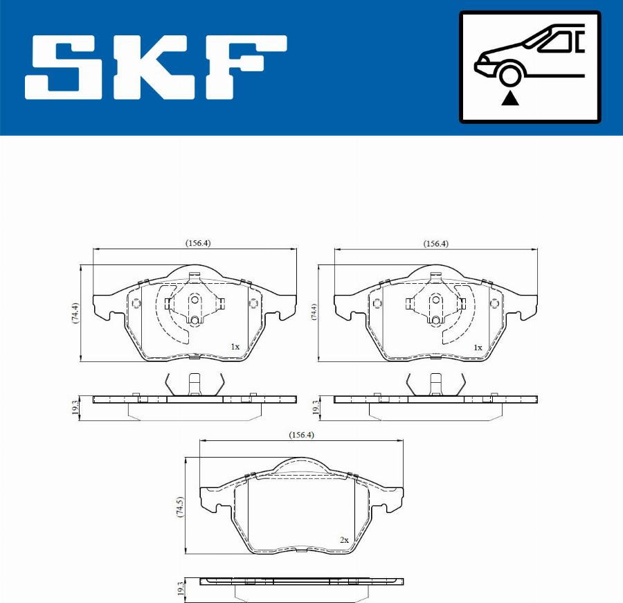 SKF VKBP 80936 - Bremžu uzliku kompl., Disku bremzes ps1.lv