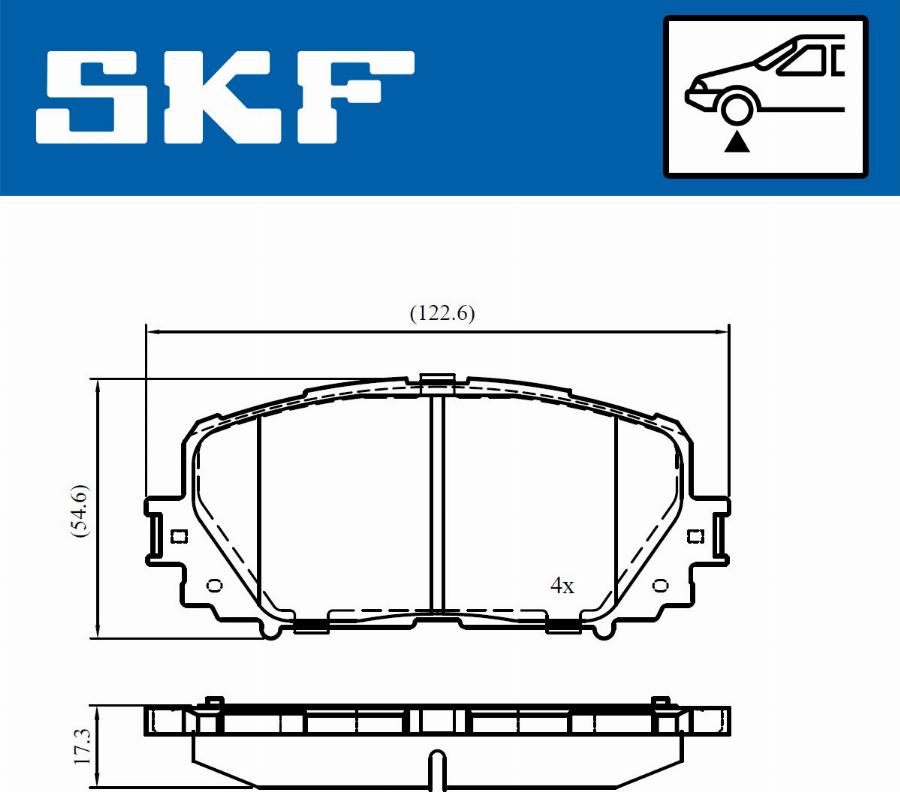 SKF VKBP 80970 - Bremžu uzliku kompl., Disku bremzes ps1.lv