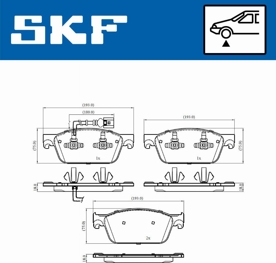 SKF VKBP 80445 E - Bremžu uzliku kompl., Disku bremzes ps1.lv