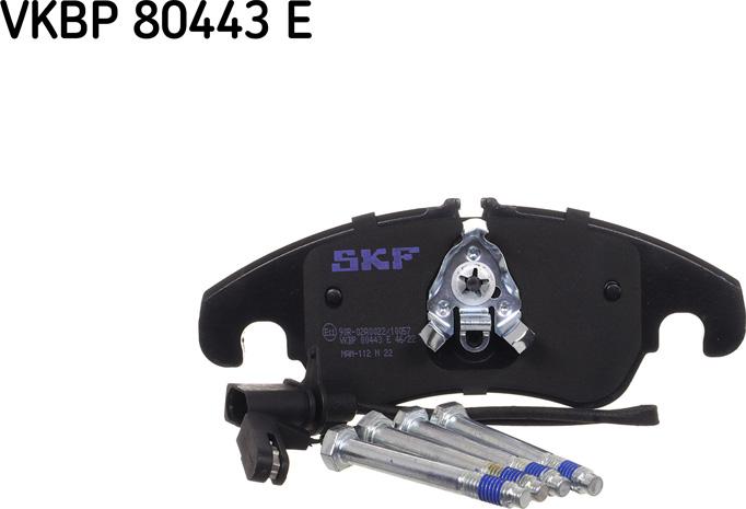 SKF VKBP 80443 E - Bremžu uzliku kompl., Disku bremzes ps1.lv