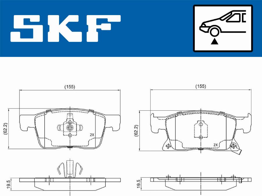 SKF VKBP 80409 A - Bremžu uzliku kompl., Disku bremzes ps1.lv