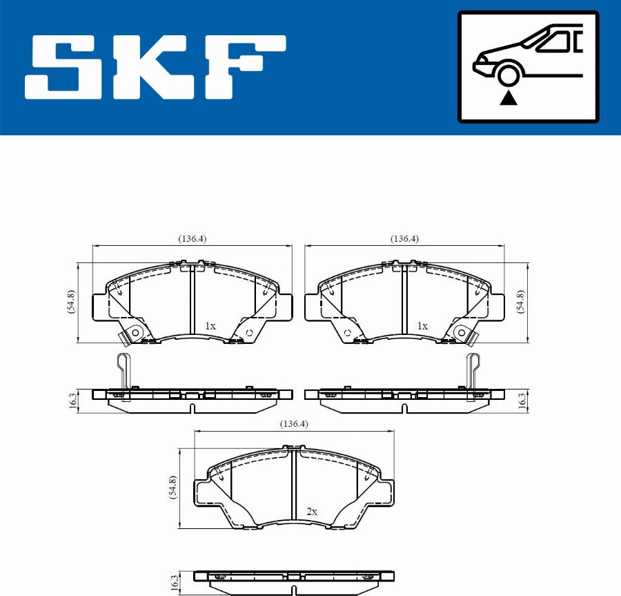 SKF VKBP 80403 A - Bremžu uzliku kompl., Disku bremzes ps1.lv