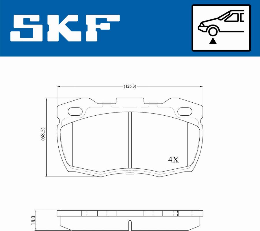 SKF VKBP 80435 - Bremžu uzliku kompl., Disku bremzes ps1.lv