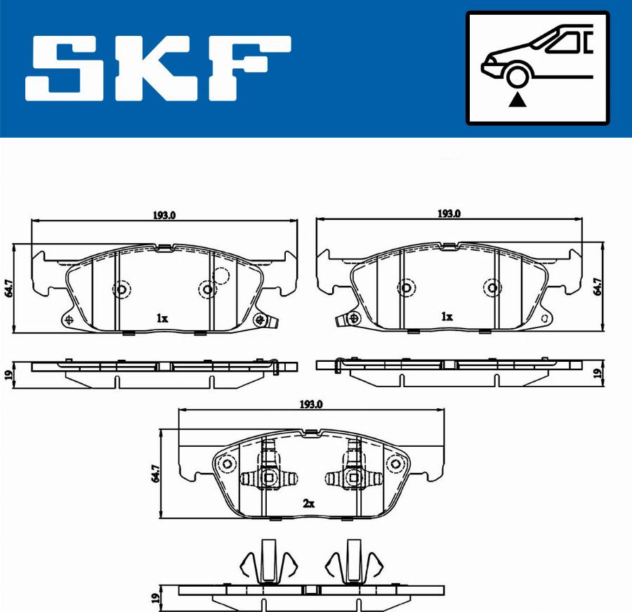 SKF VKBP 80433 A - Bremžu uzliku kompl., Disku bremzes ps1.lv