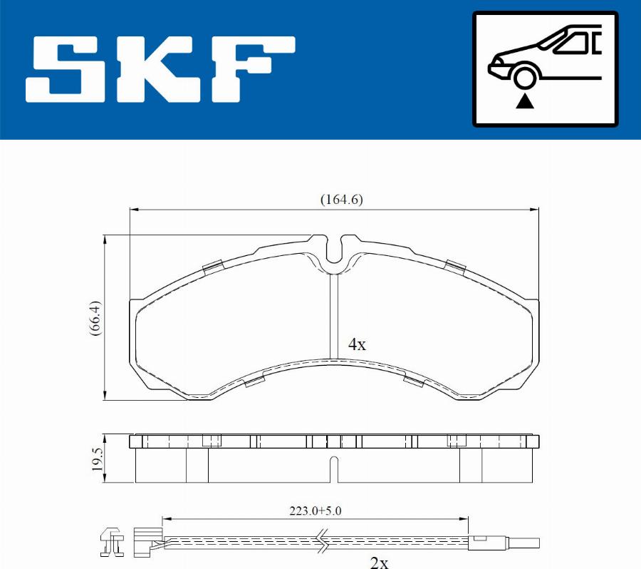 SKF VKBP 80422 E - Bremžu uzliku kompl., Disku bremzes ps1.lv