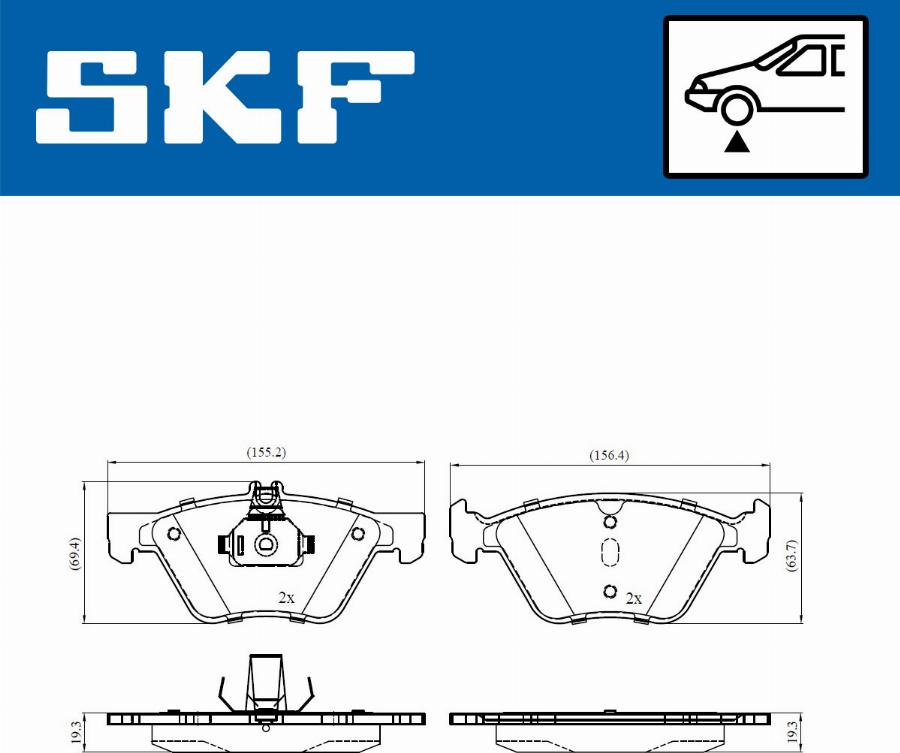 SKF VKBP 80474 - Bremžu uzliku kompl., Disku bremzes ps1.lv