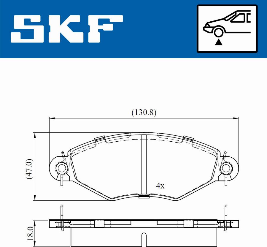 SKF VKBP 80470 - Bremžu uzliku kompl., Disku bremzes ps1.lv