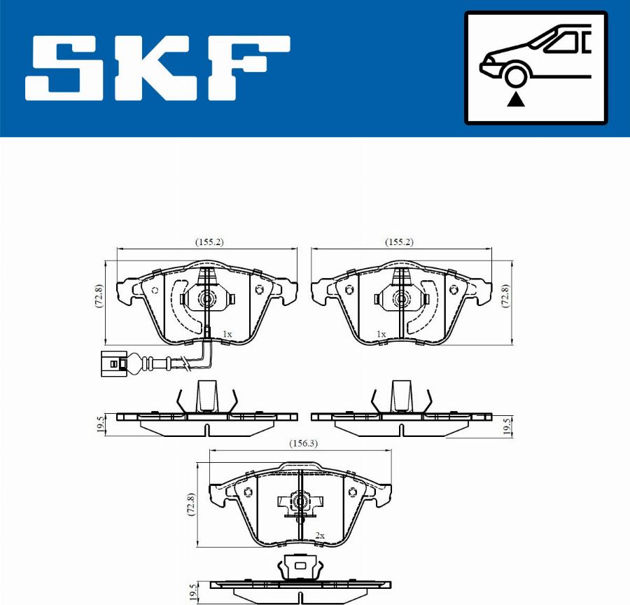 SKF VKBP 80594 E - Bremžu uzliku kompl., Disku bremzes ps1.lv