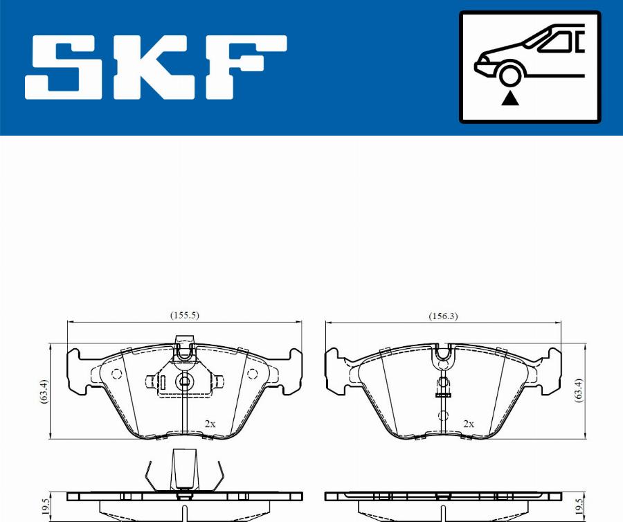 SKF VKBP 80548 - Bremžu uzliku kompl., Disku bremzes ps1.lv