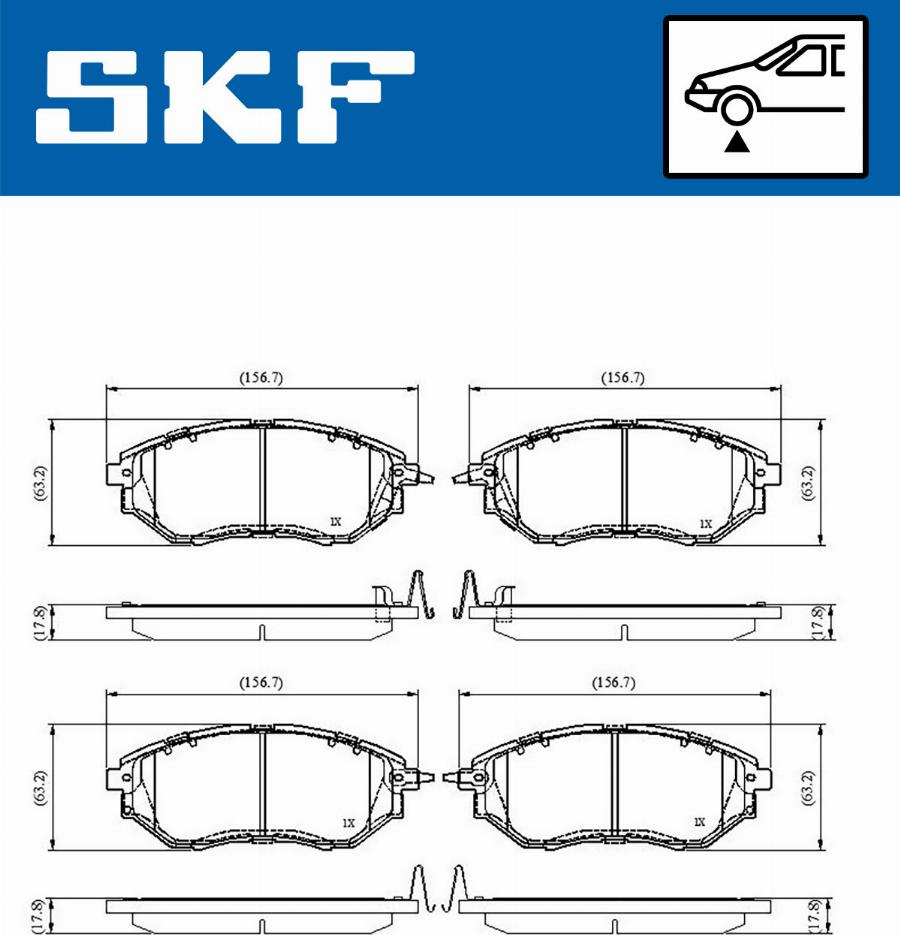 SKF VKBP 80555 A - Bremžu uzliku kompl., Disku bremzes ps1.lv