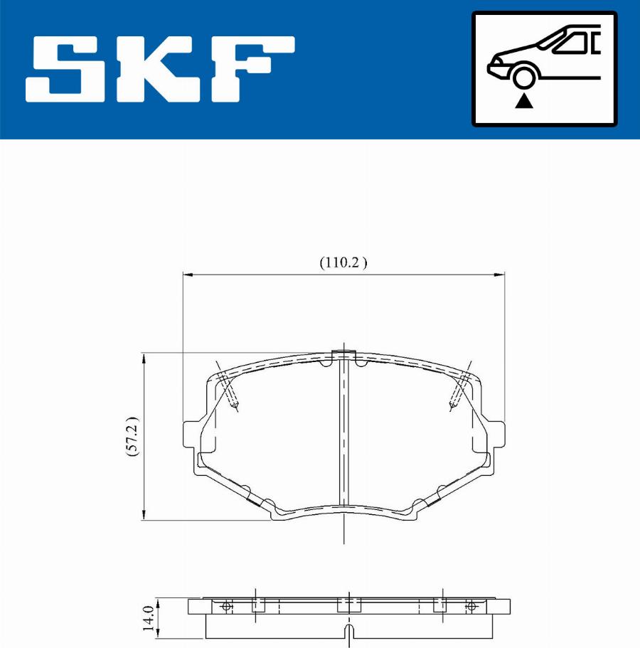 SKF VKBP 80564 A - Bremžu uzliku kompl., Disku bremzes ps1.lv