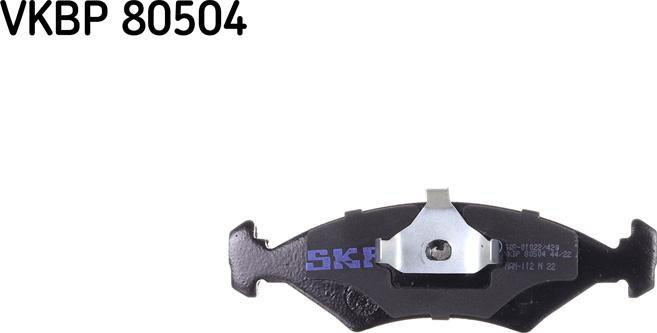 SKF VKBP 80504 - Bremžu uzliku kompl., Disku bremzes ps1.lv