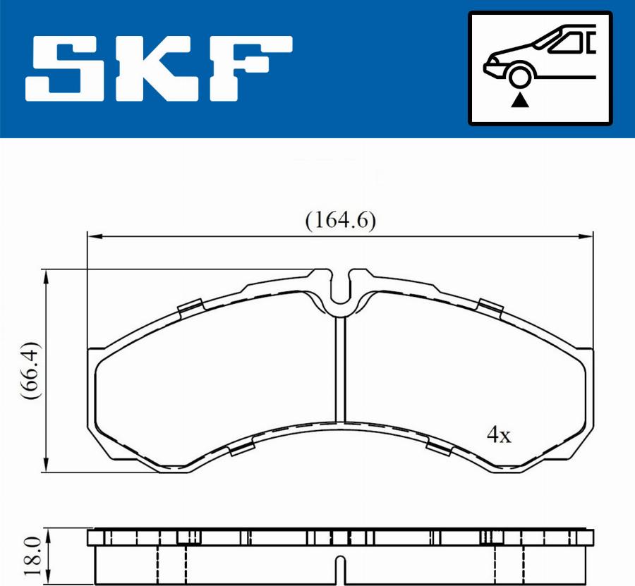 SKF VKBP 80507 - Bremžu uzliku kompl., Disku bremzes ps1.lv