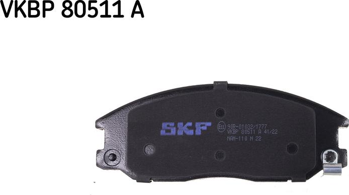 SKF VKBP 80511 A - Bremžu uzliku kompl., Disku bremzes ps1.lv