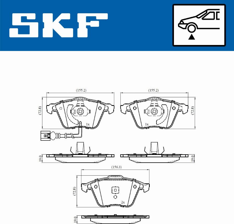 SKF VKBP 80586 E - Bremžu uzliku kompl., Disku bremzes ps1.lv