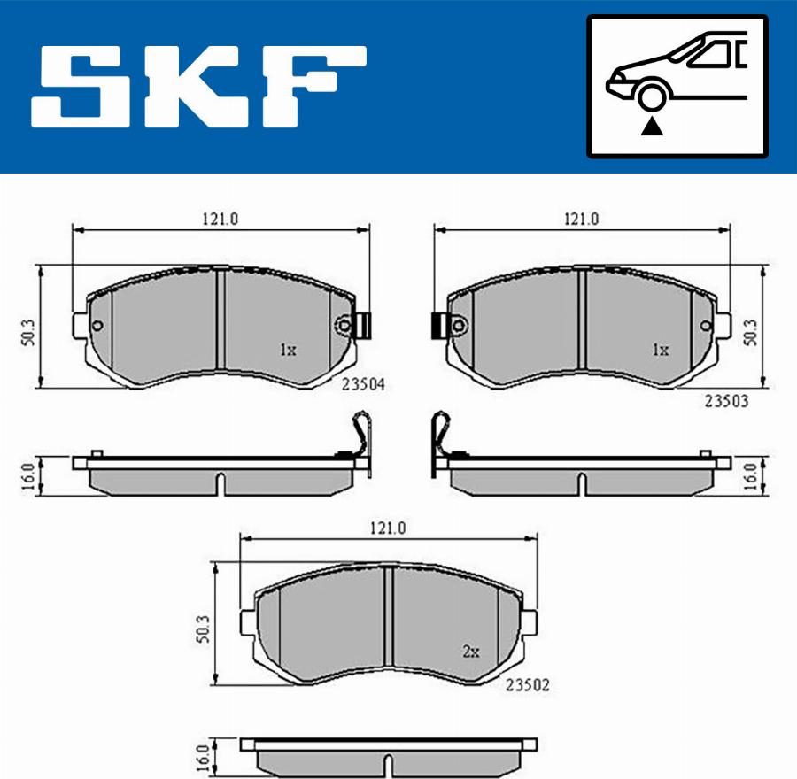 SKF VKBP 80535 A - Bremžu uzliku kompl., Disku bremzes ps1.lv