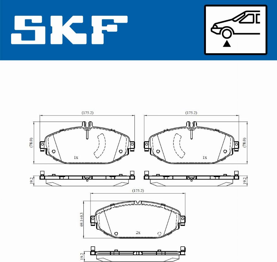 SKF VKBP 80530 - Bremžu uzliku kompl., Disku bremzes ps1.lv