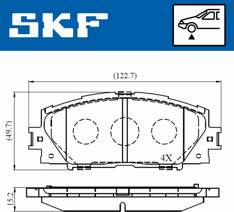 SKF VKBP 80529 - Bremžu uzliku kompl., Disku bremzes ps1.lv