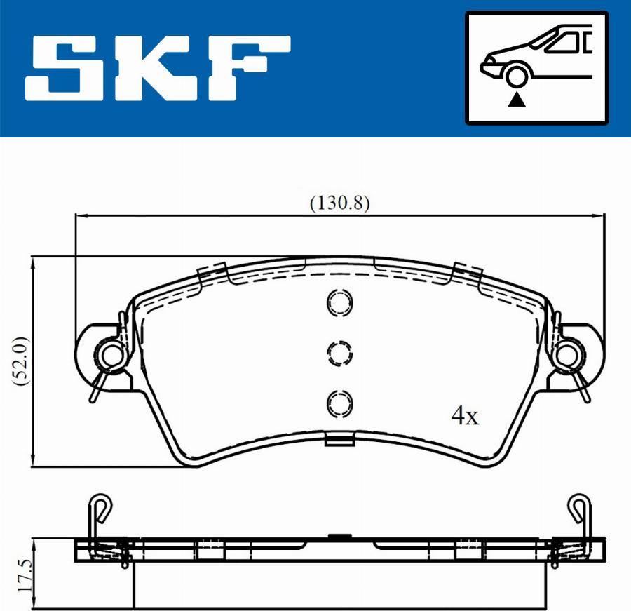 SKF VKBP 80525 - Bremžu uzliku kompl., Disku bremzes ps1.lv