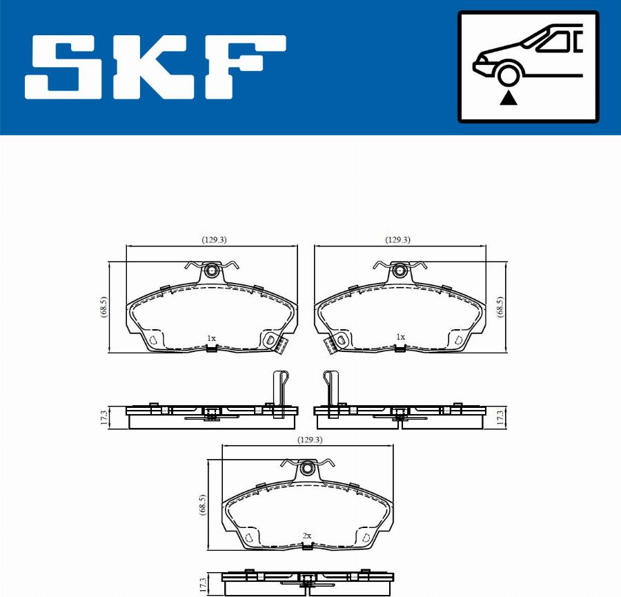 SKF VKBP 80577 A - Bremžu uzliku kompl., Disku bremzes ps1.lv