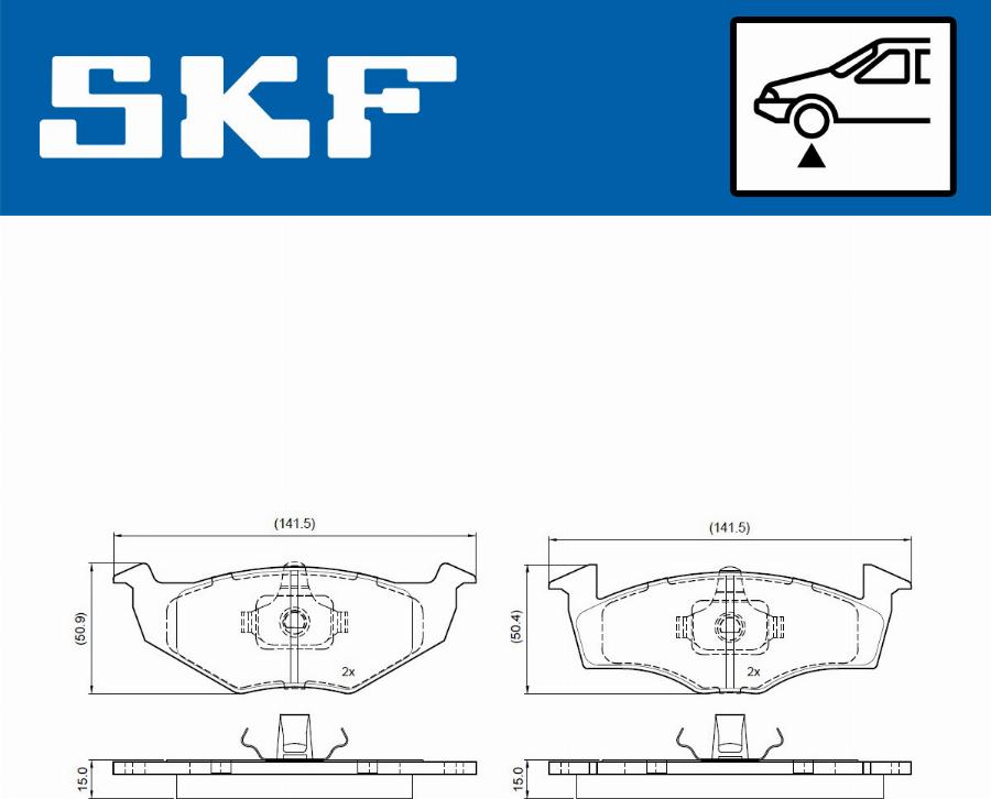 SKF VKBP 80697 - Bremžu uzliku kompl., Disku bremzes ps1.lv