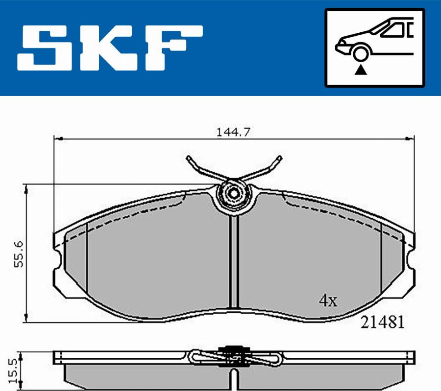 SKF VKBP 80603 - Bremžu uzliku kompl., Disku bremzes ps1.lv