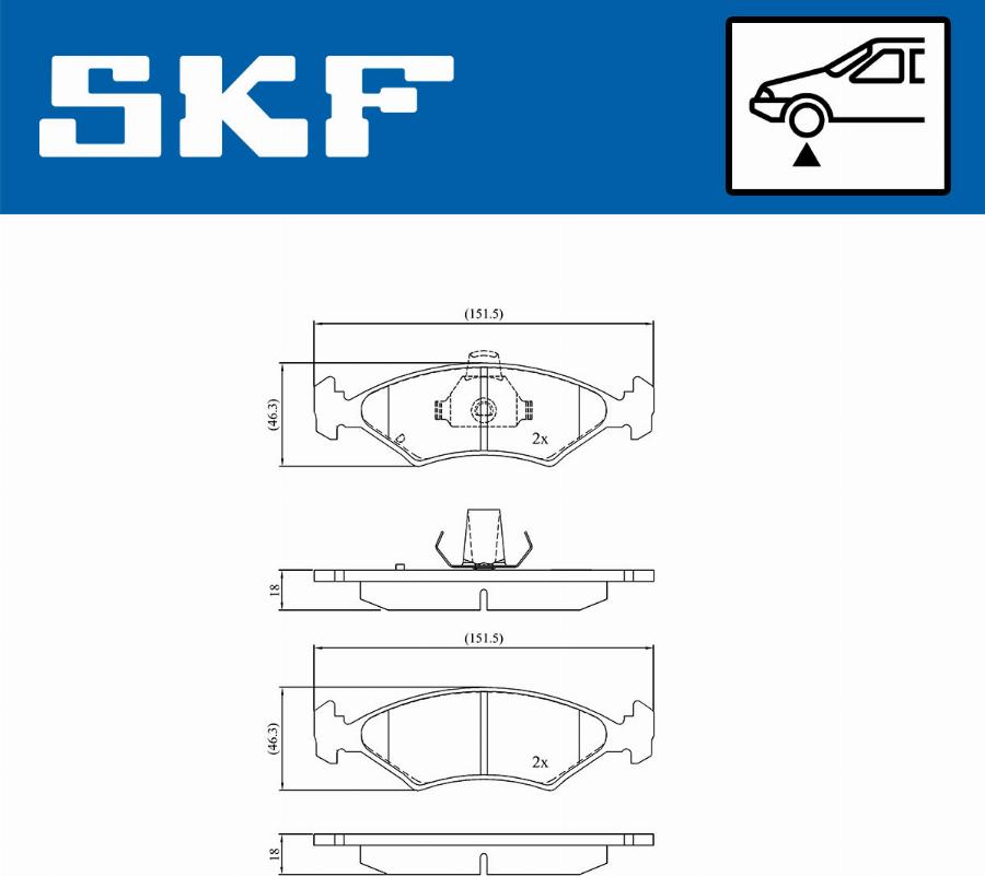 SKF VKBP 80602 - Bremžu uzliku kompl., Disku bremzes ps1.lv