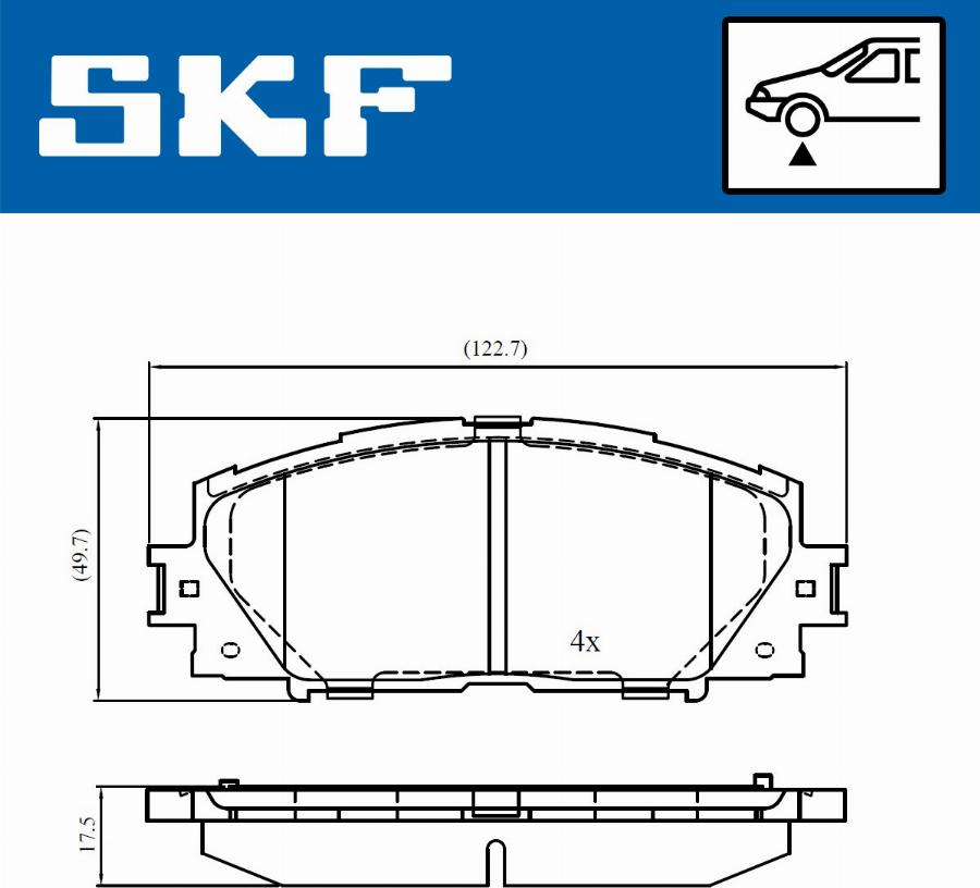SKF VKBP 80680 - Bremžu uzliku kompl., Disku bremzes ps1.lv
