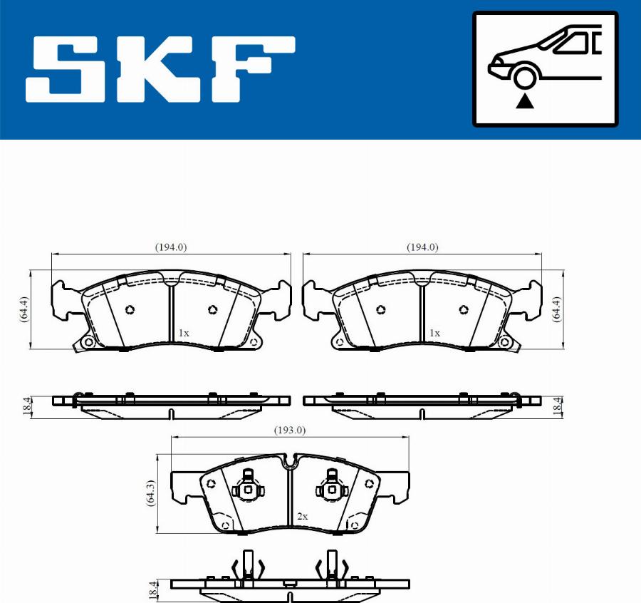 SKF VKBP 80639 A - Bremžu uzliku kompl., Disku bremzes ps1.lv