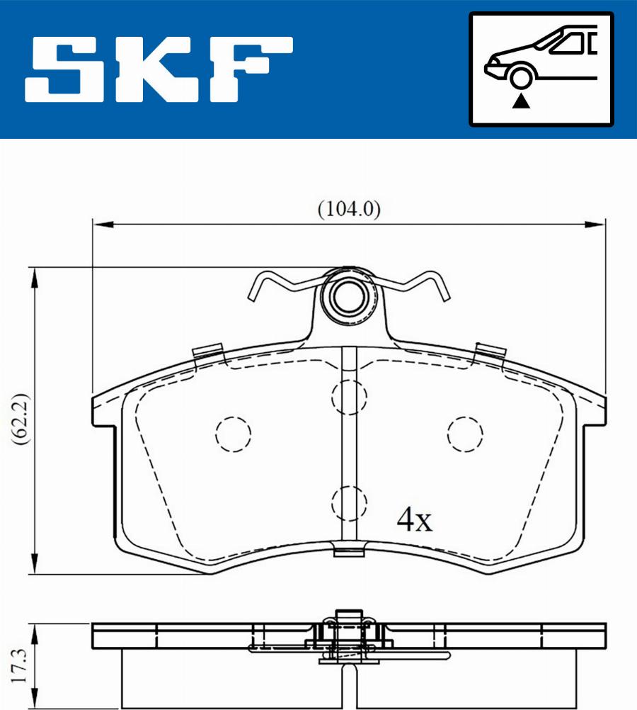 SKF VKBP 80626 - Bremžu uzliku kompl., Disku bremzes ps1.lv