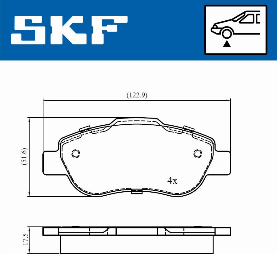 SKF VKBP 80677 - Bremžu uzliku kompl., Disku bremzes ps1.lv