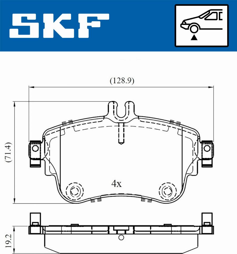 SKF VKBP 80099 - Bremžu uzliku kompl., Disku bremzes ps1.lv