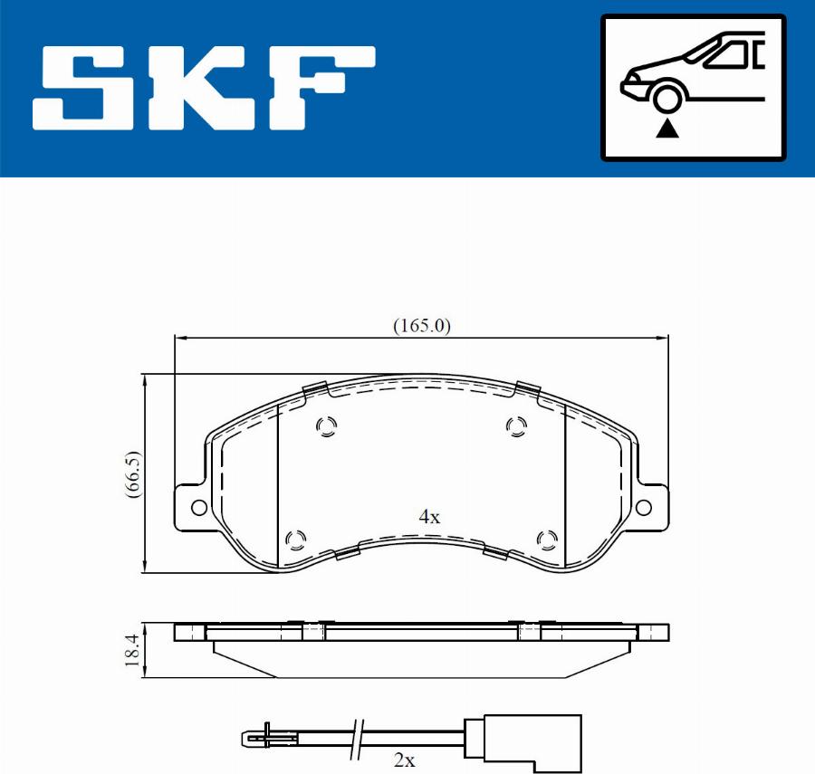 SKF VKBP 80091 E - Bremžu uzliku kompl., Disku bremzes ps1.lv