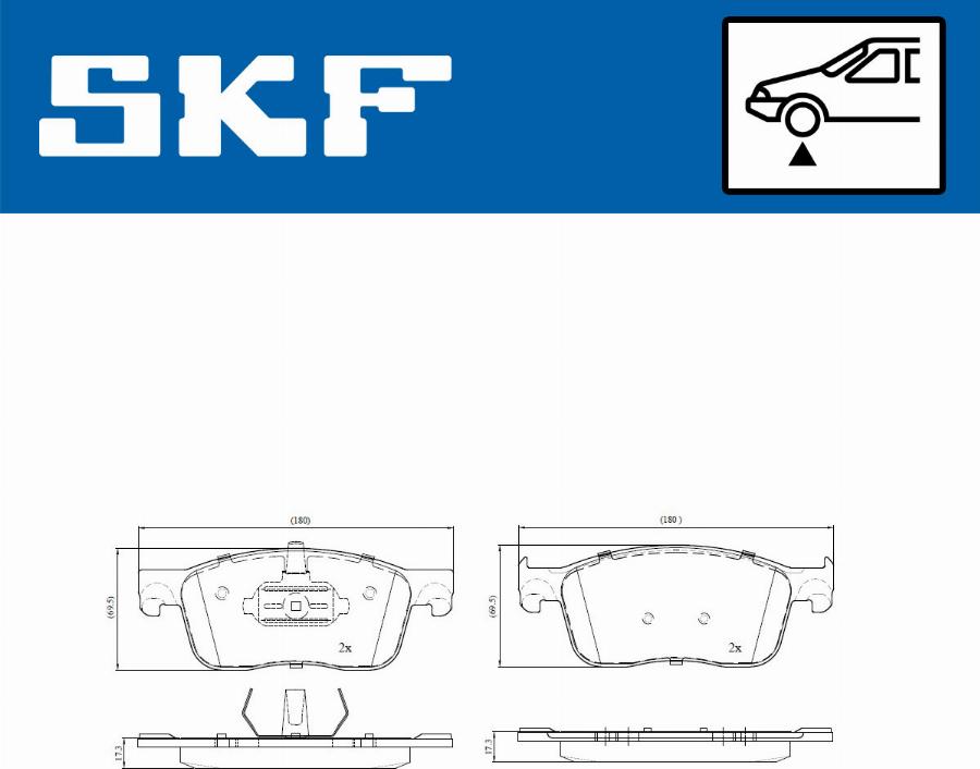 SKF VKBP 80044 - Bremžu uzliku kompl., Disku bremzes ps1.lv